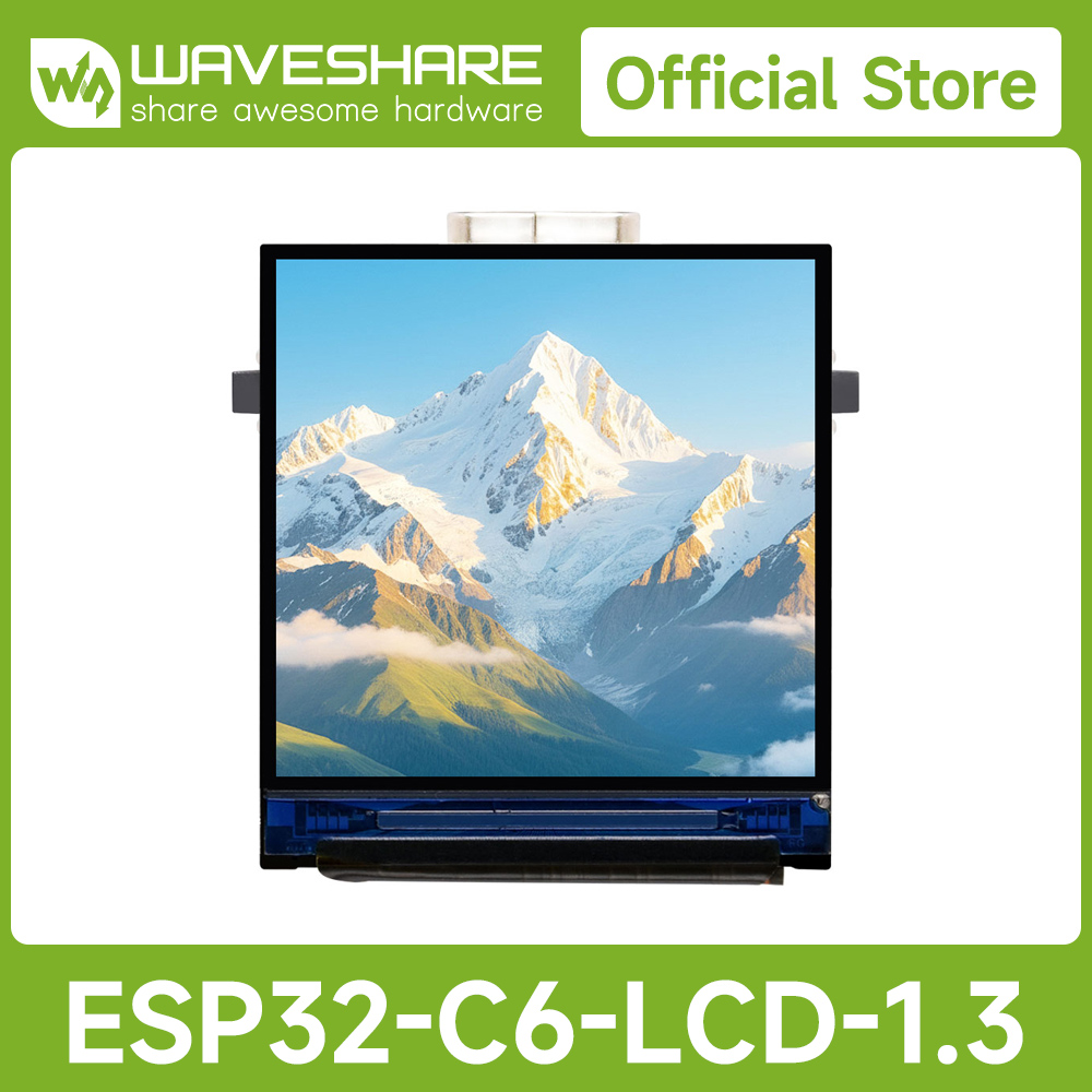 Waveshare Esp32 - Waveshare ESP32-C6 1.3インチLCDディスプレイ開発ボード、240×240解像度、262K色対応、Wi-Fi 6およびBLE 5対応
