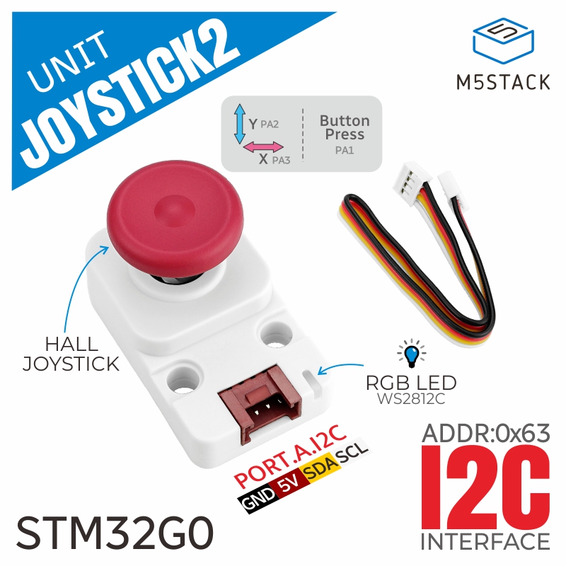 M5Stack - M5Stack 公式 I2c ジョイスティック 2 ユニット