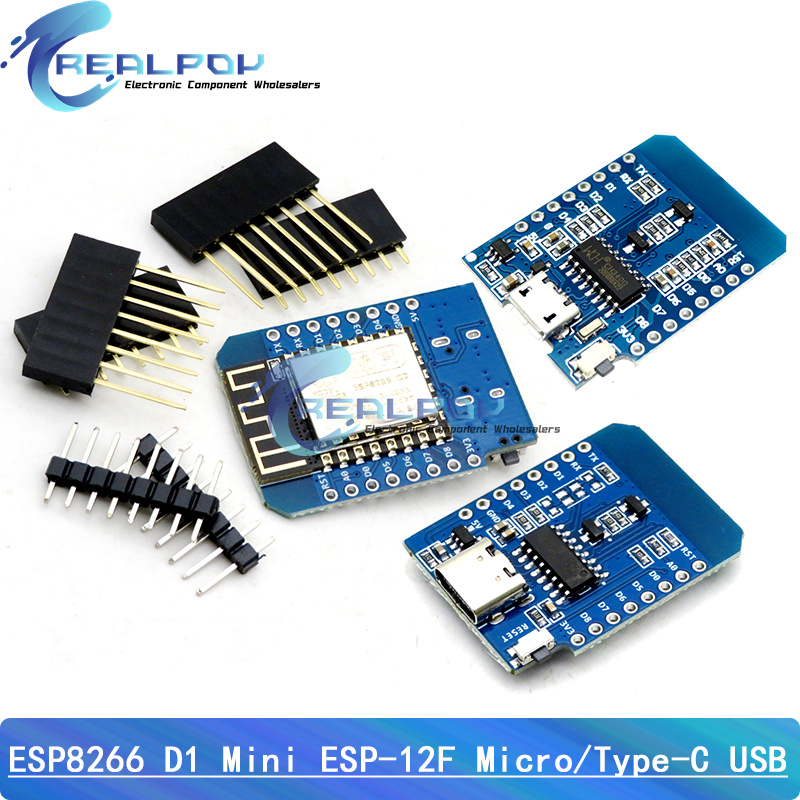 Nodemcuv2 - D1 ミニ TYPE-C / マイクロ ESP8266