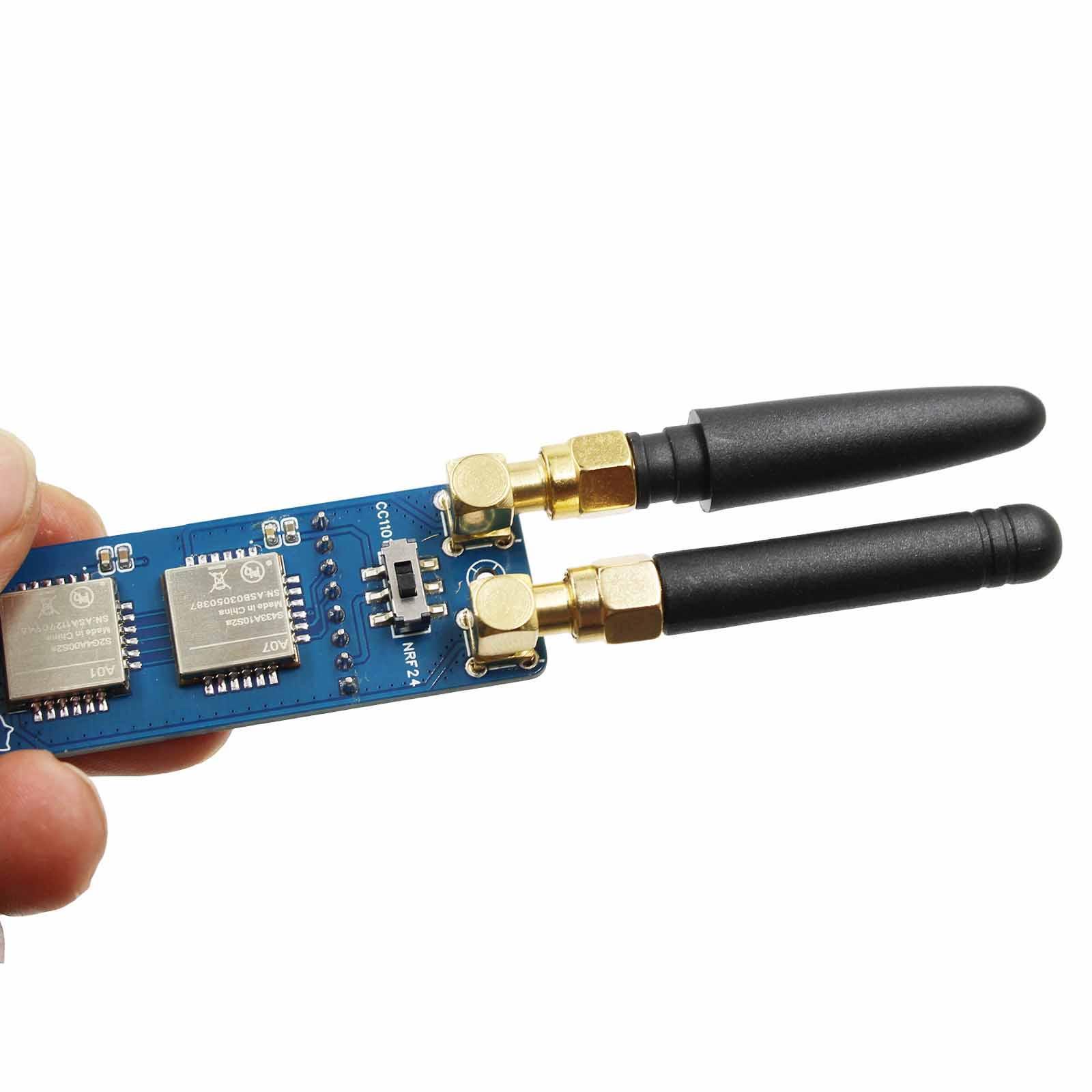 M5Stickc - M5stickc Plus2用、CC1101およびNRF24を搭載したIoTボード、ホットスワップ対応アンテナ、ワイヤレスモジュール。