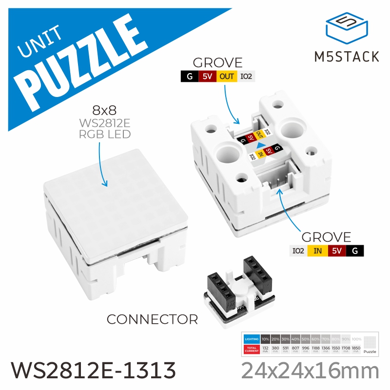 M5Stack 公式パズルユニット 8x8 LED マトリッ - M5Stack Core2 のレビューと価格