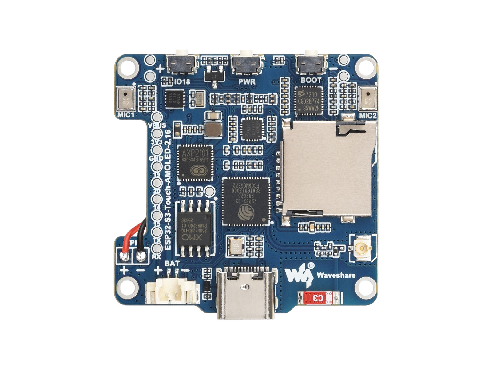 Waveshare ESP32-S3 2.16インチ AMO - Lolin S3 のレビューと価格