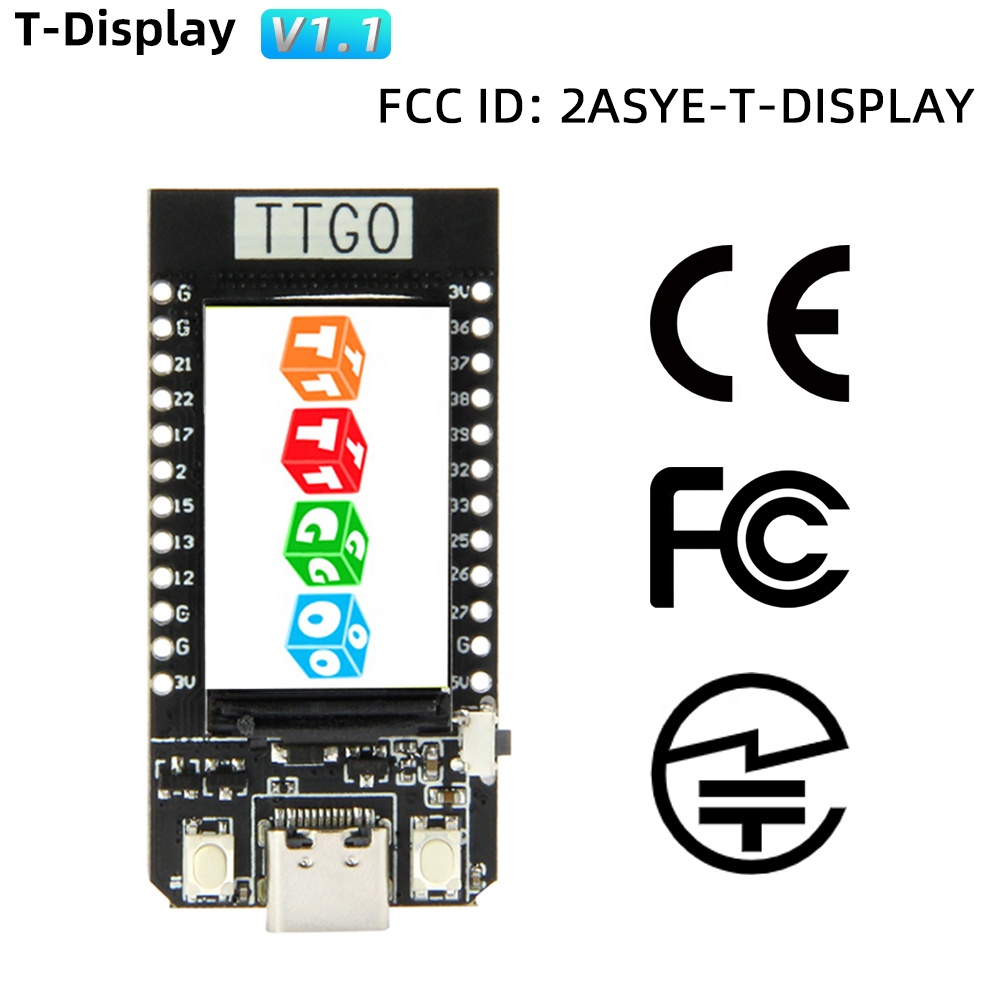 TTGO T-Display ESP32 1.14インチLC - Ttgo Tdisplay のレビューと価格