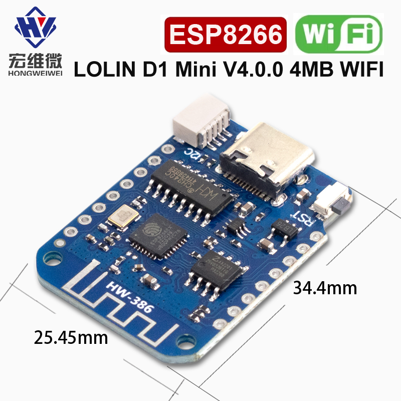 WEMOS D1 Mini V4.0.0 TYPE-C US - Nodemcuv2 のレビューと価格